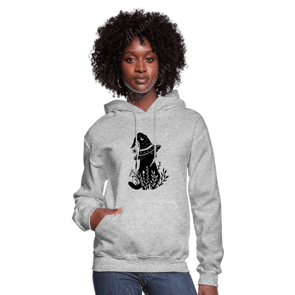 Cat With Witch Hat Women's Hoodie - abrandilion