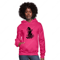 Cat With Witch Hat Women's Hoodie - abrandilion