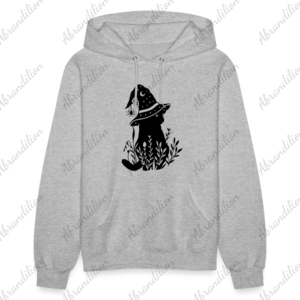 Cat With Witch Hat Women's Hoodie - abrandilion