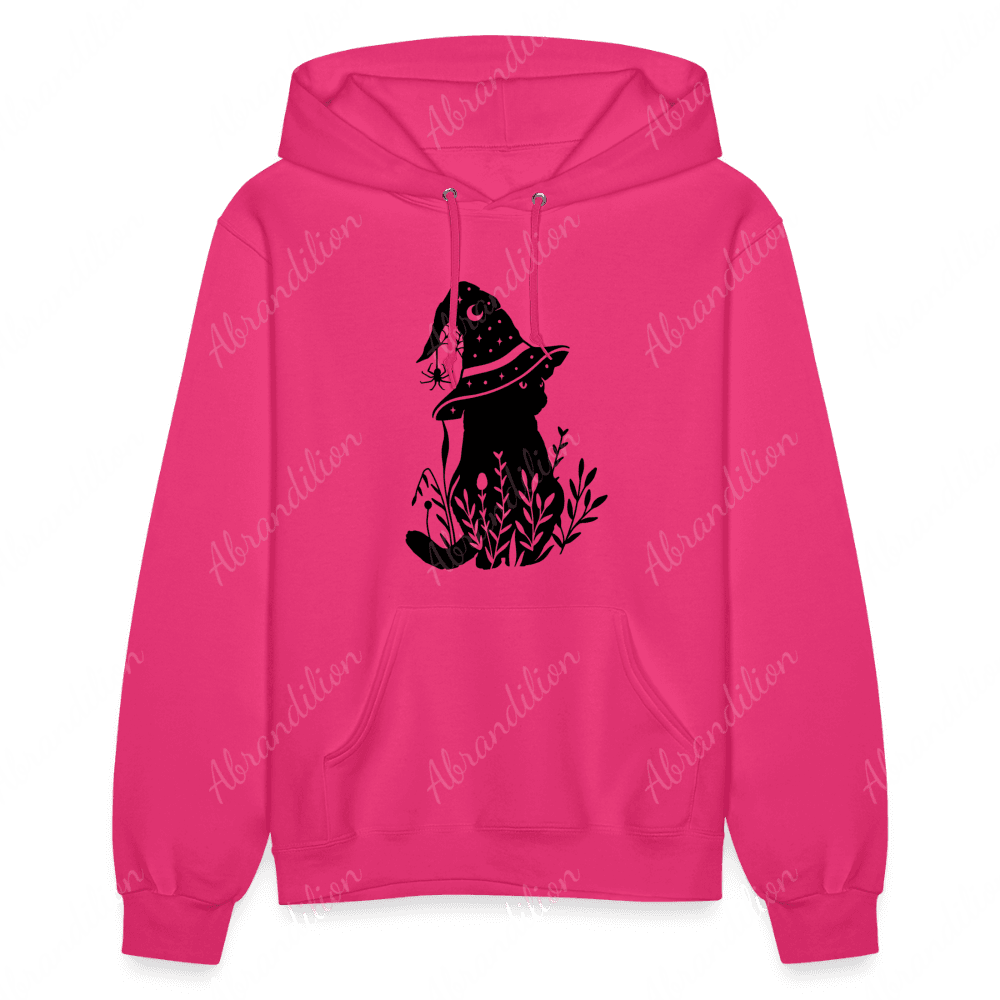 Cat With Witch Hat Women's Hoodie - abrandilion