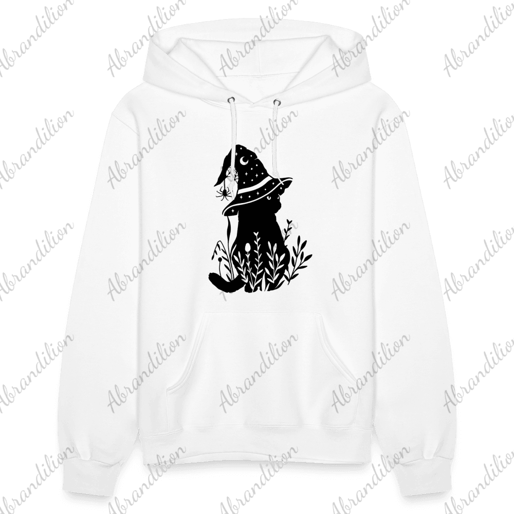 Cat With Witch Hat Women's Hoodie - abrandilion