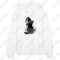 Cat With Witch Hat Women's Hoodie - abrandilion