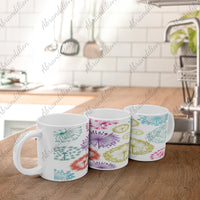 Colorful Dandelions Coffee Mug | Large Coffee Cup - abrandilion