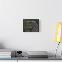 Dandelion Quote Canvas – "Life is a series of a million tiny miracles" Stretched Wall Art - abrandilion