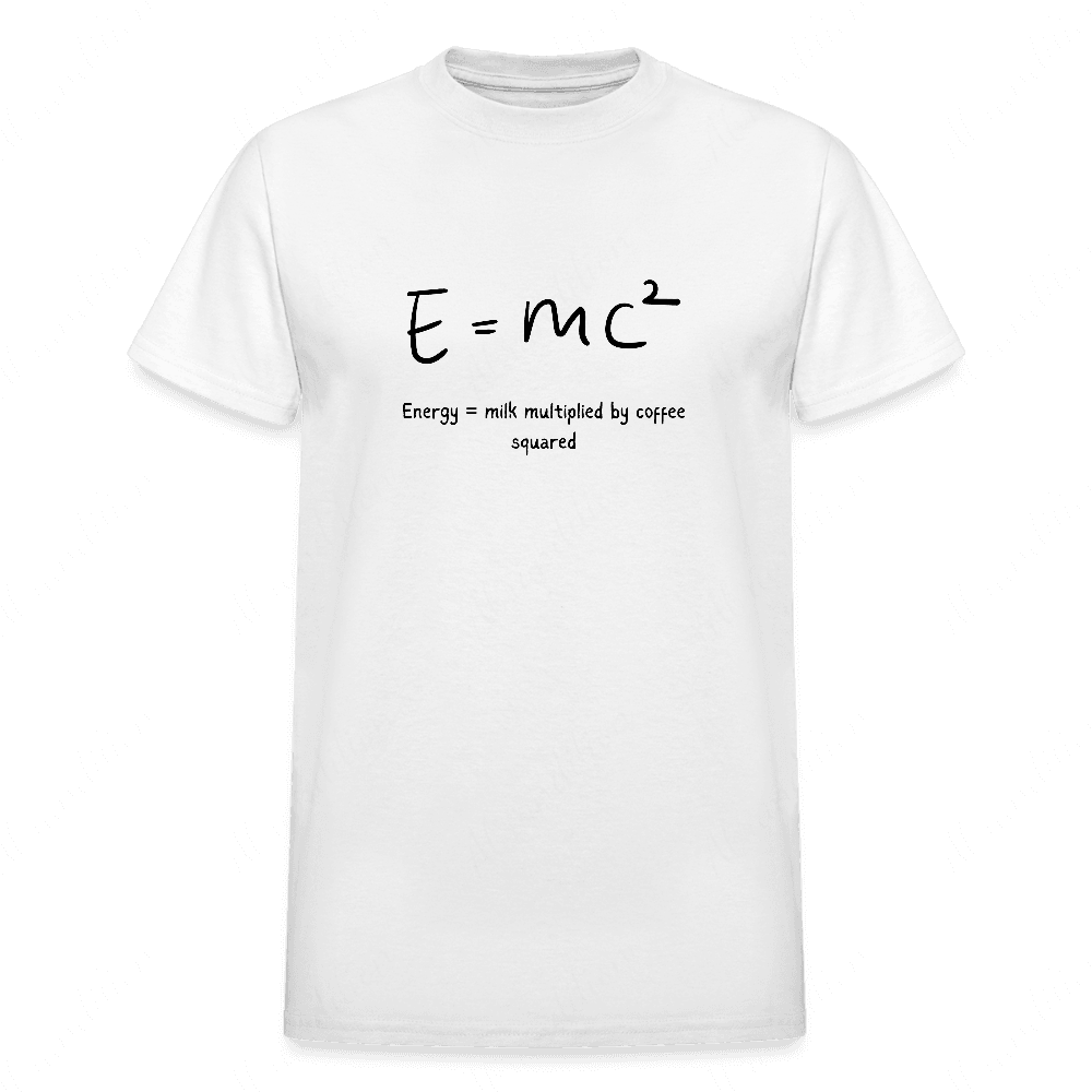 Energy Equals Coffee Gildan Ultra Cotton Adult T-Shirt - abrandilion