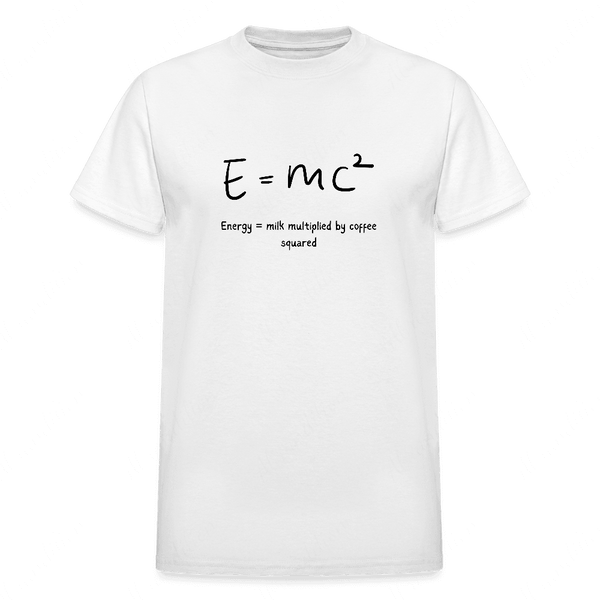 Energy Equals Coffee Gildan Ultra Cotton Adult T-Shirt - abrandilion