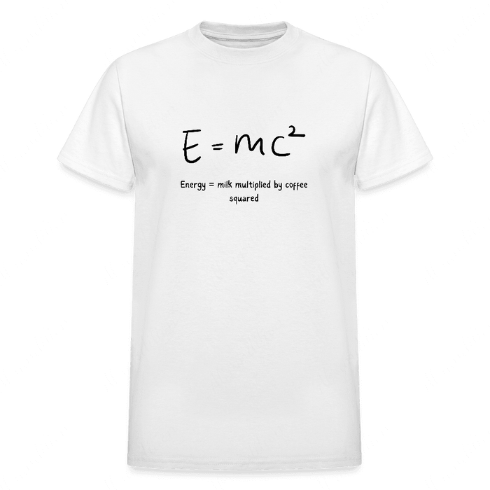 Energy Equals Coffee Gildan Ultra Cotton Adult T-Shirt - abrandilion