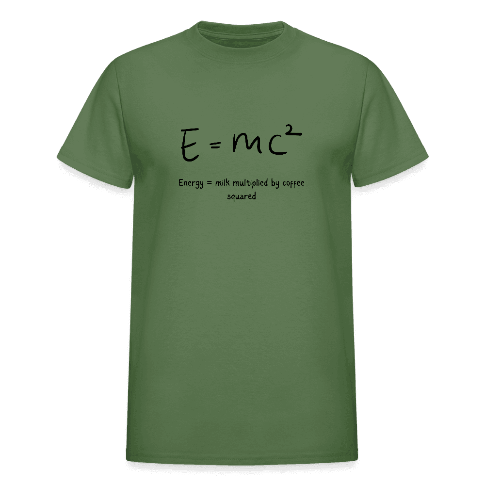 Energy Equals Coffee Gildan Ultra Cotton Adult T-Shirt - abrandilion