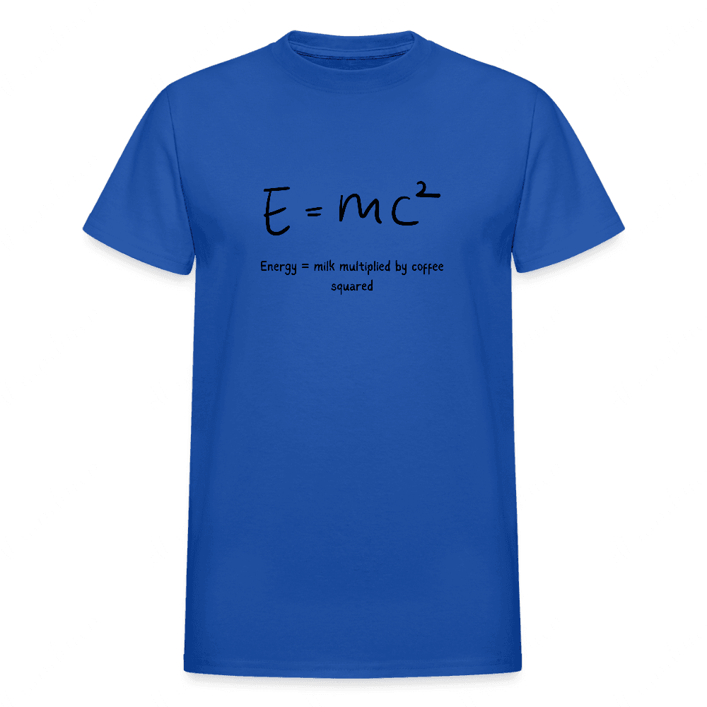 Energy Equals Coffee Gildan Ultra Cotton Adult T-Shirt - abrandilion