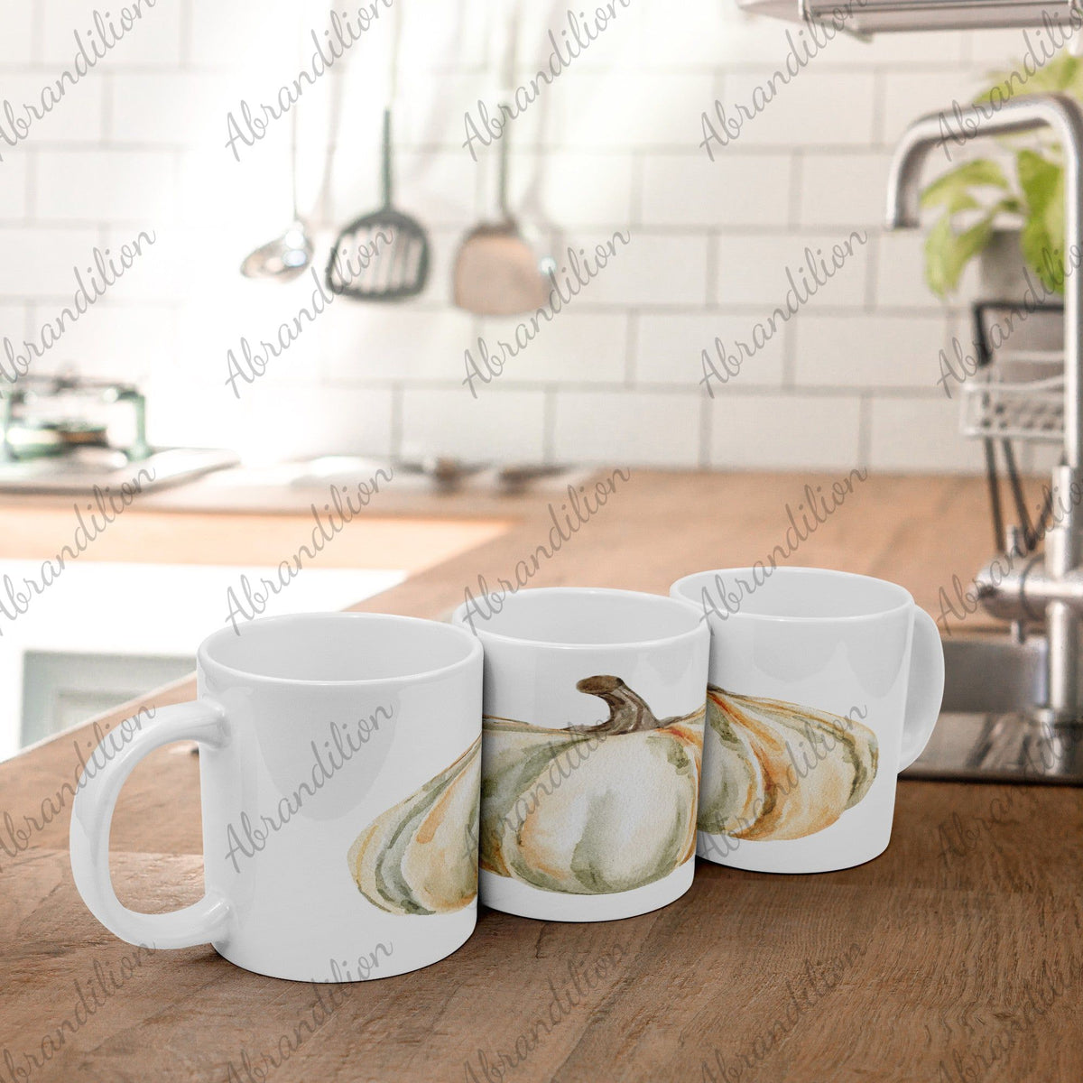 Fall Pumpkin | Large Coffee Mug - abrandilion