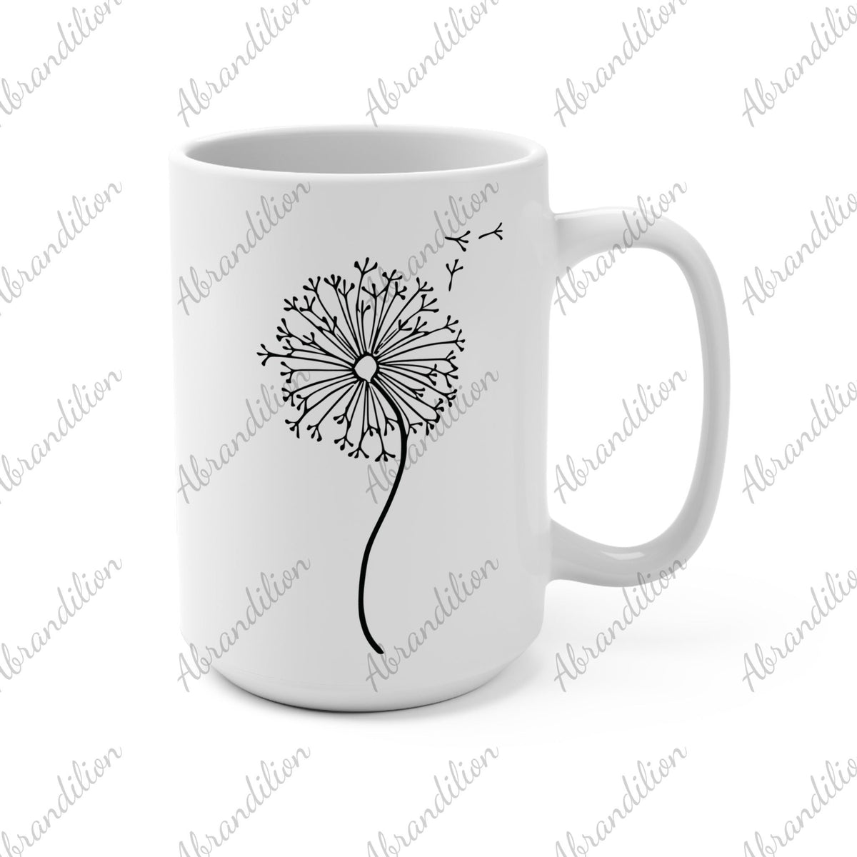 First I drink the coffee | Dandelion | Coffee Mug 15oz - abrandilion