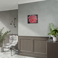 Floral Peony Art Poster — Red Bloom Rolled Poster - abrandilion