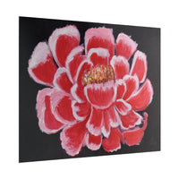 Floral Peony Art Poster — Red Bloom Rolled Poster - abrandilion