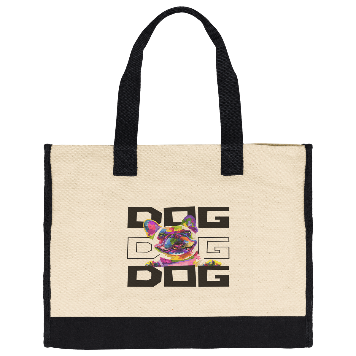 Frenchie - Cotton Tote Bag - abrandilion