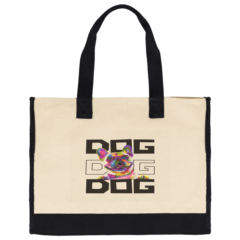 Frenchie - Cotton Tote Bag - abrandilion