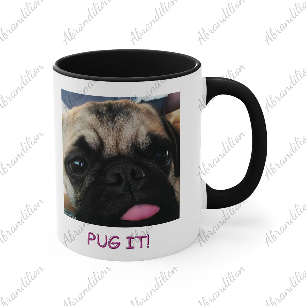 Funny Pug Accent Mugs - abrandilion