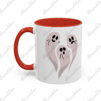 Ghost | Boo! | Accent Coffee Mug (11, 15oz) - abrandilion