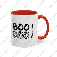 Ghost | Boo! | Accent Coffee Mug (11, 15oz) - abrandilion