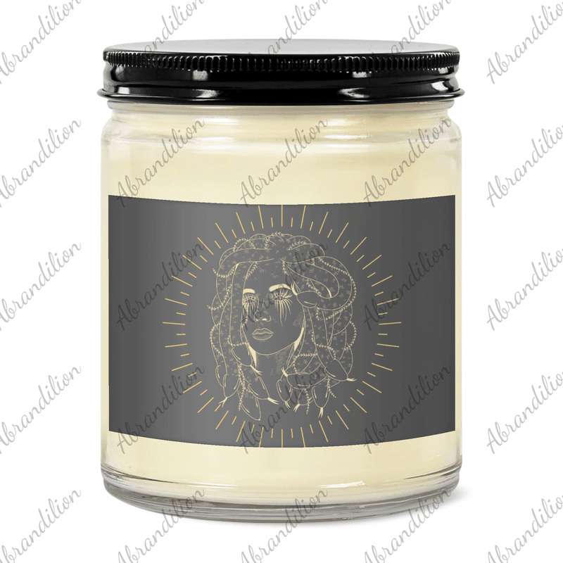 Gilded Medusa 9oz Hand - Poured Soy Candle - abrandilion