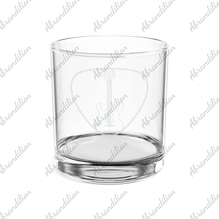 Guitar Pick & Electric Guitar Engraved Whiskey Glass - abrandilion