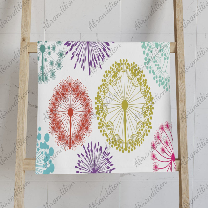 Hand Towel | Colorful Dandelions - abrandilion