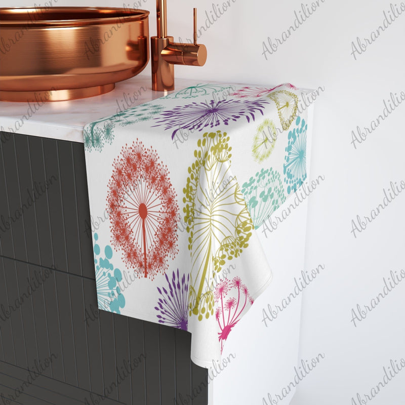 Hand Towel | Colorful Dandelions - abrandilion