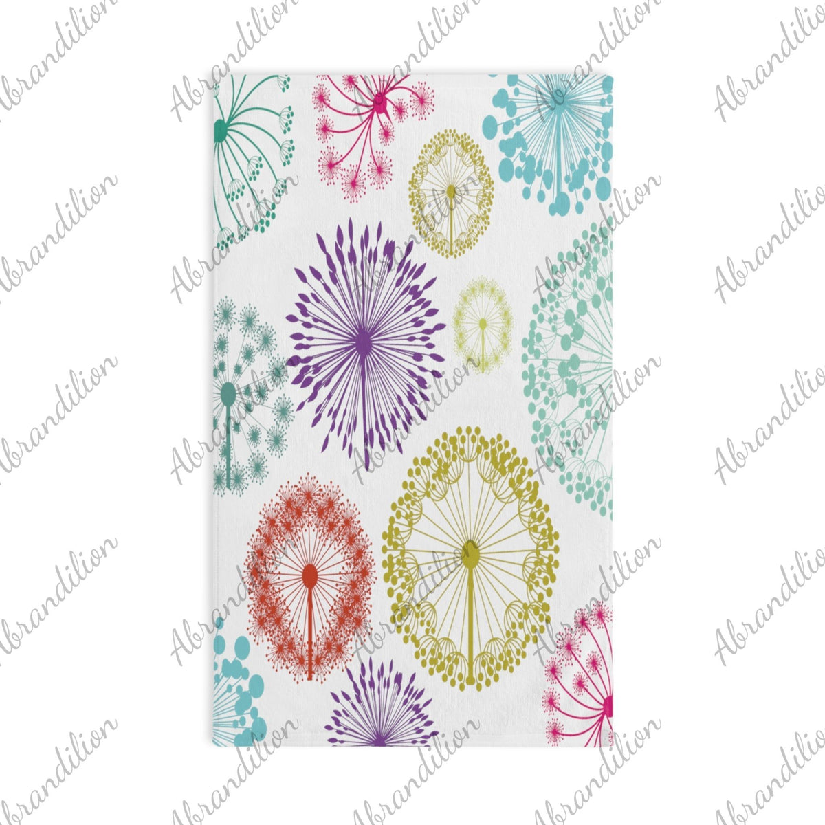 Hand Towel | Colorful Dandelions - abrandilion