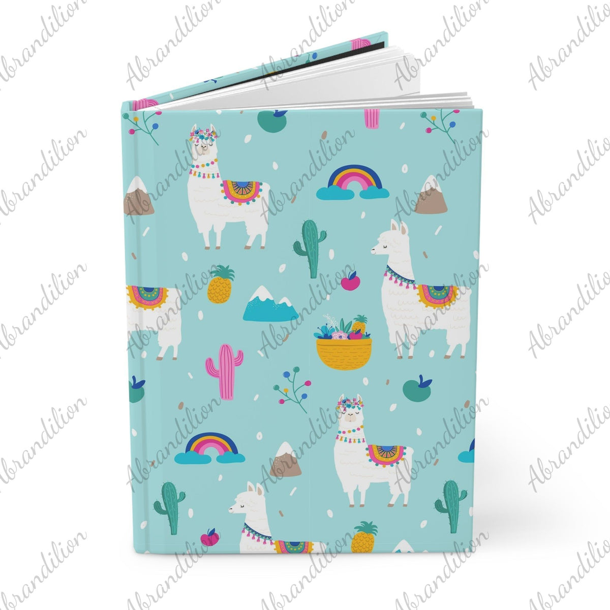 Hardcover Journal | Matte | Llama | Gift for Writer - abrandilion