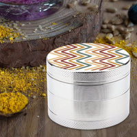 Herb Grinder - Boho ZigZags - abrandilion