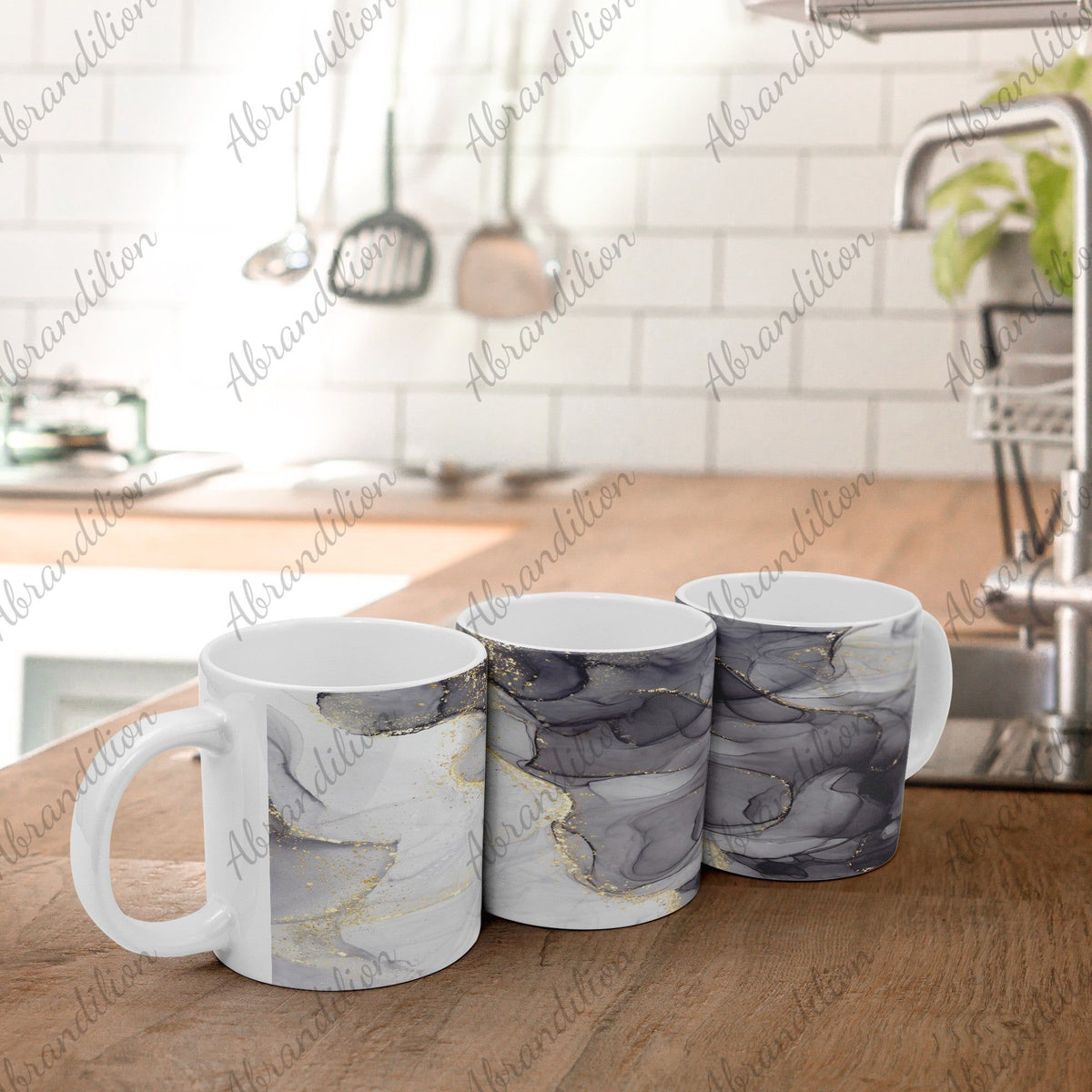 Ink Flow | Large Coffee Mug - abrandilion