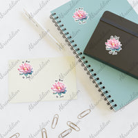 Lotus Sticker Sheets - Inspirational - No Mud No Lotus - abrandilion