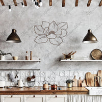 Magnolia Flower | Metal Wall Art - abrandilion