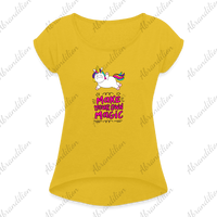 Make Your Own Magic | Women's Roll Cuff T-Shirt - abrandilion