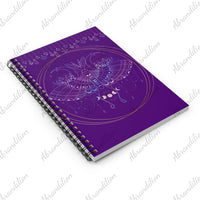 Moth & Crystals Spiral Notebook | Ruled Line - abrandilion