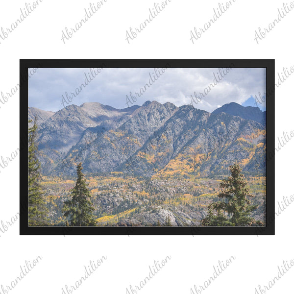 Mountain View - Framed Print - Colorado Fall - abrandilion