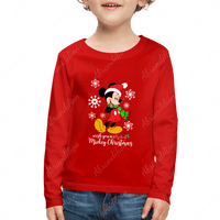 Mouse Christmas Kids' Premium Long Sleeve T-Shirt - abrandilion