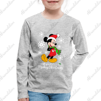 Mouse Christmas Kids' Premium Long Sleeve T-Shirt - abrandilion