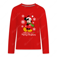 Mouse Christmas Kids' Premium Long Sleeve T-Shirt - abrandilion