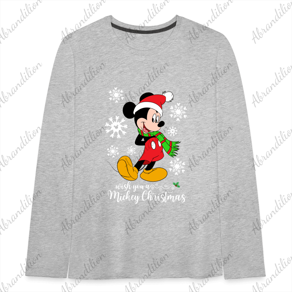 Mouse Christmas Kids' Premium Long Sleeve T-Shirt - abrandilion