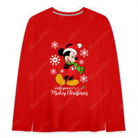 Mouse Christmas Kids' Premium Long Sleeve T-Shirt - abrandilion