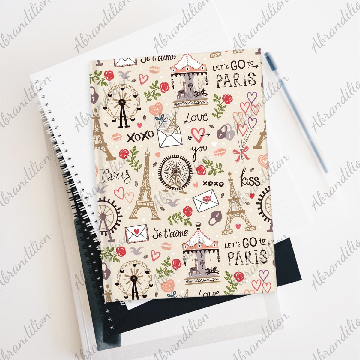 Paris Hardcover Journal | Matte | Travel - abrandilion