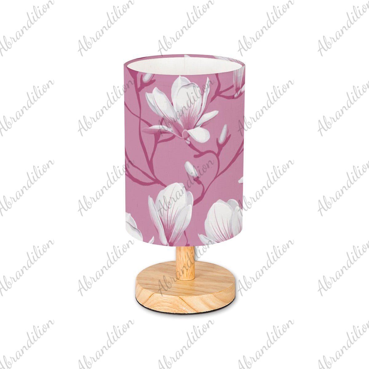 Pink Magnolia Blooms - Table Lamp - abrandilion