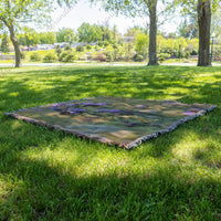 Purple Wildflower Woven Blanket - abrandilion