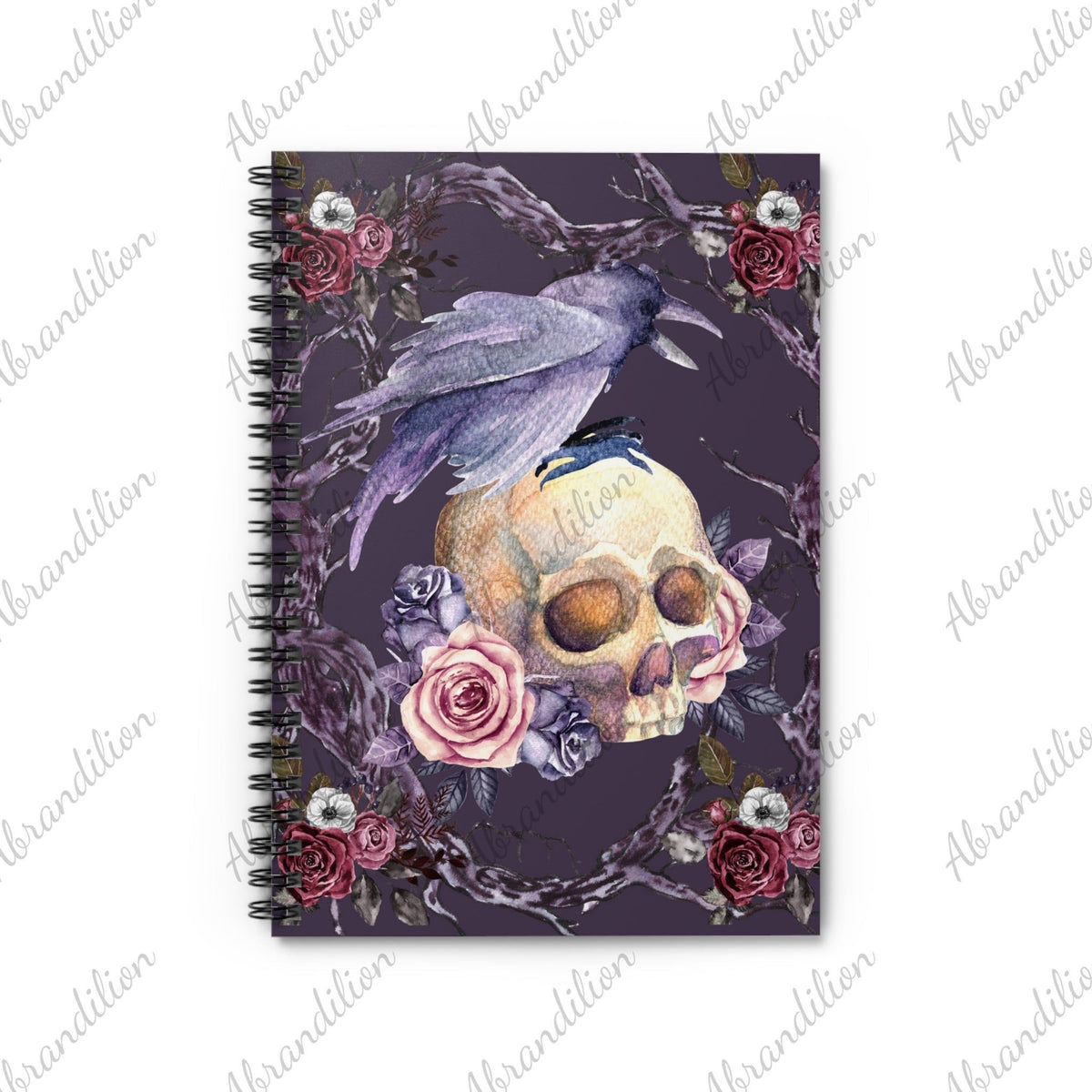 Raven Spiral Notebook | Ruled Line | Gift for Writer - abrandilion