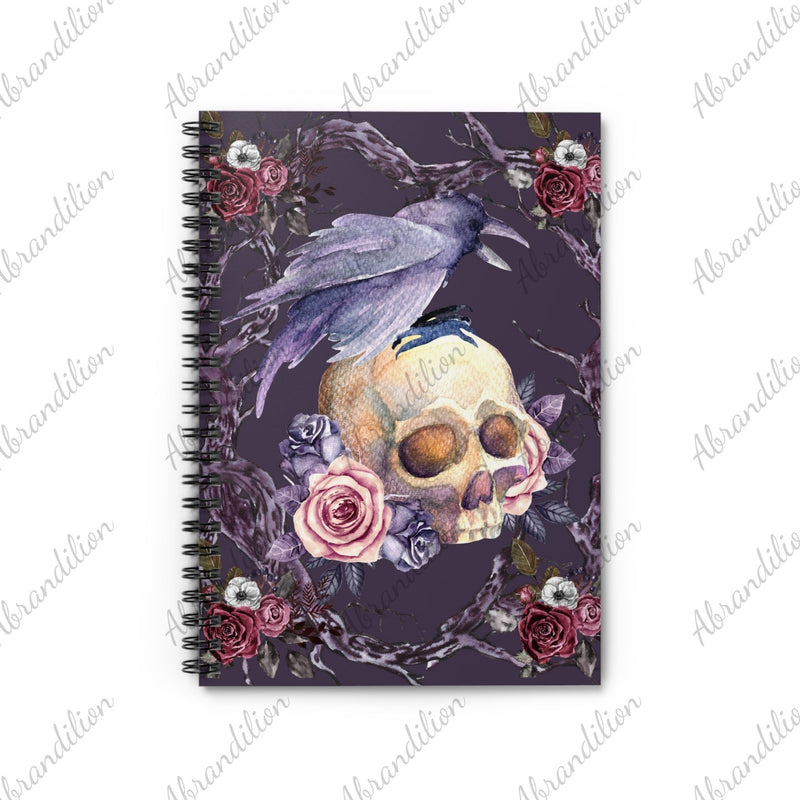 Raven Spiral Notebook | Ruled Line | Gift for Writer - abrandilion