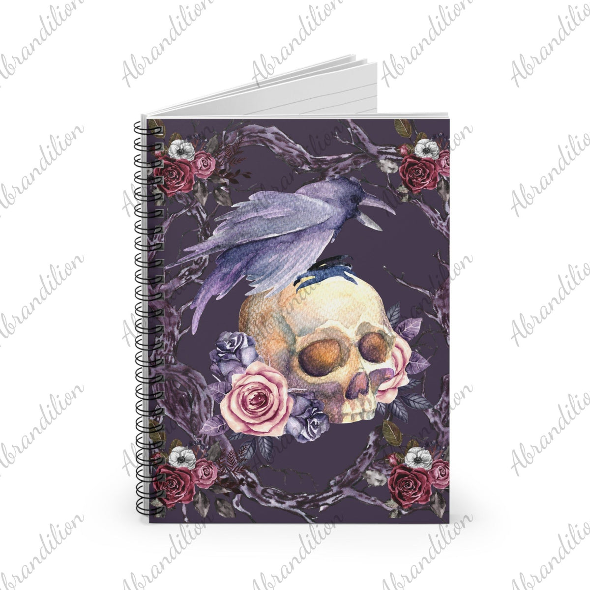 Raven Spiral Notebook | Ruled Line | Gift for Writer - abrandilion