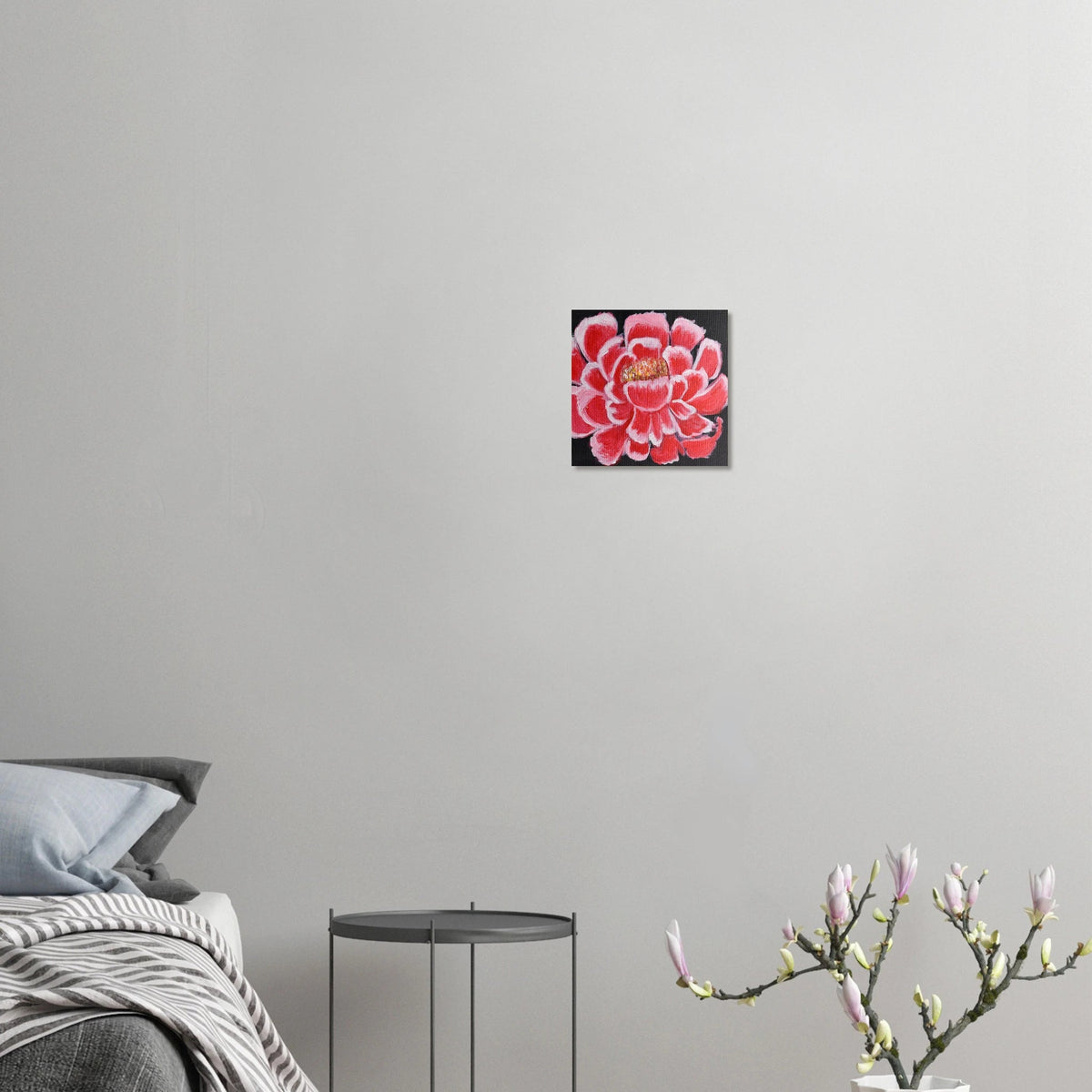 Red Peony - Fine Art Poster 25x25 cm / 10x10″ - abrandilion