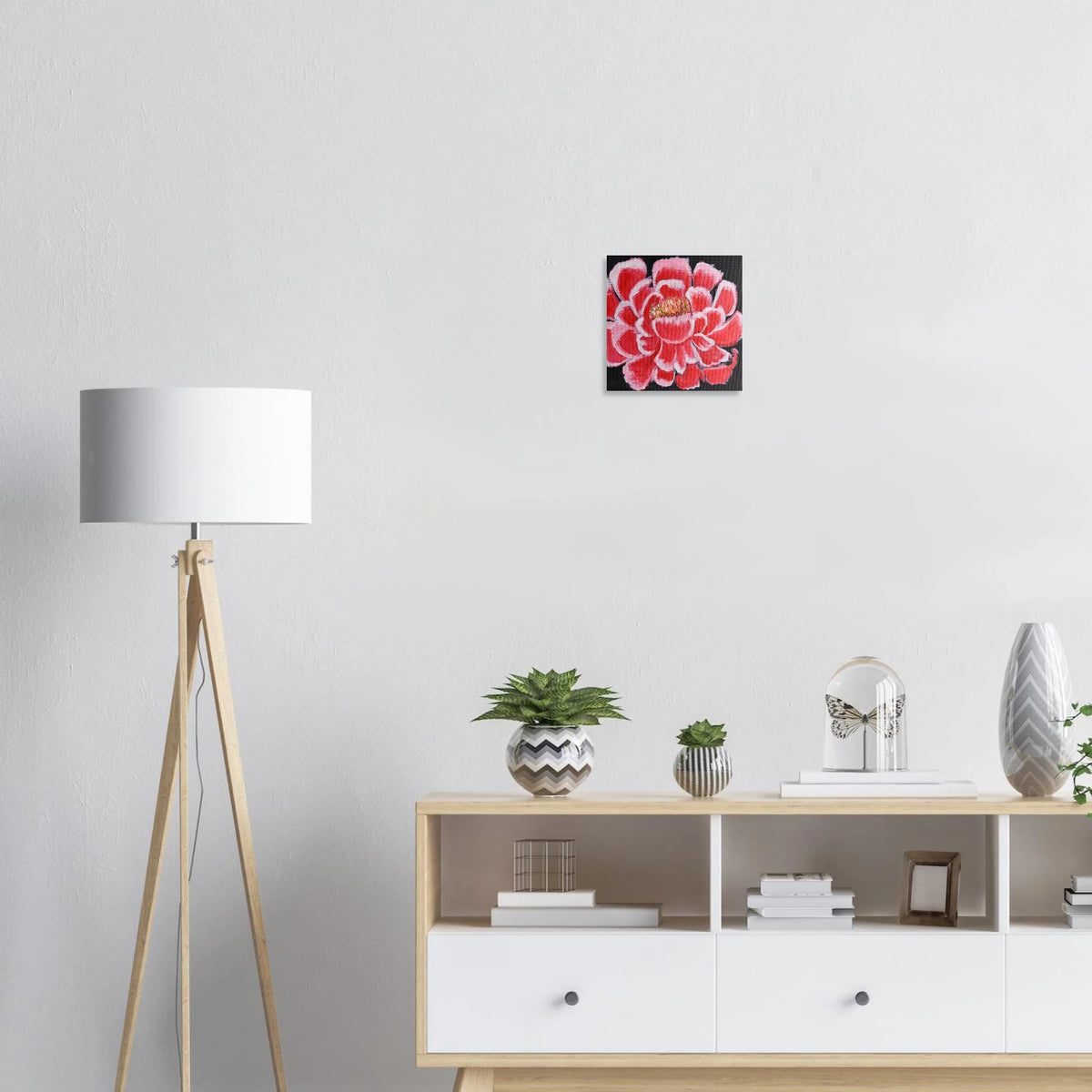 Red Peony - Fine Art Poster 25x25 cm / 10x10″ - abrandilion