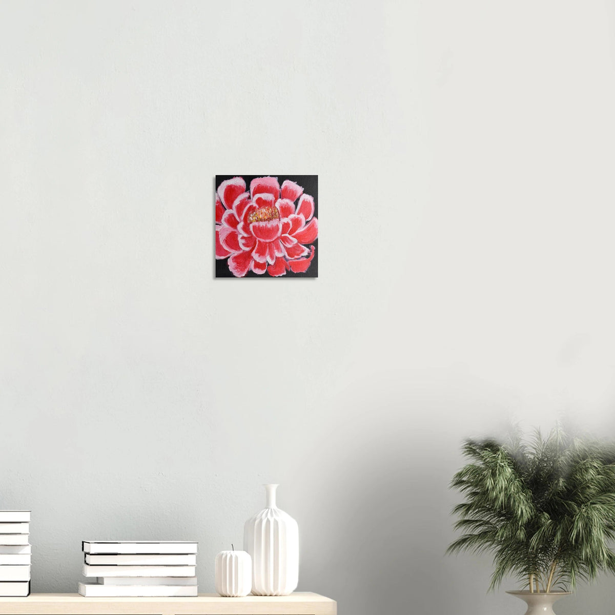 Red Peony - Fine Art Poster 25x25 cm / 10x10″ - abrandilion