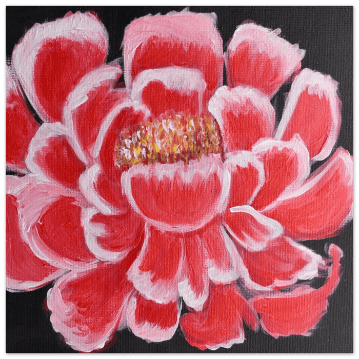 Red Peony - Fine Art Poster 25x25 cm / 10x10″ - abrandilion
